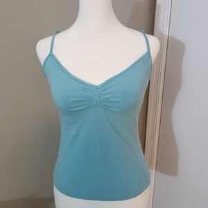 Limited Stretch Tank top with built-in bra, Size M/4, Light blue